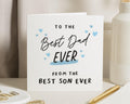 Birthday Card for Dad, Best Dad Birthday Card, Card from Son, Fathers Day Card, Birthday Card for Him, Personalised Dad Card