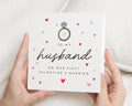 Valentines Day Card for Husband, First Valentines Married Card, Husband Valentines Card, Romantic Valentines Card for Him