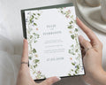 Botanical Wedding Invitations, Wildflower Wedding Invite, Sage Green Garden Wedding Stationery, Personalised Wedding Invitation Suite