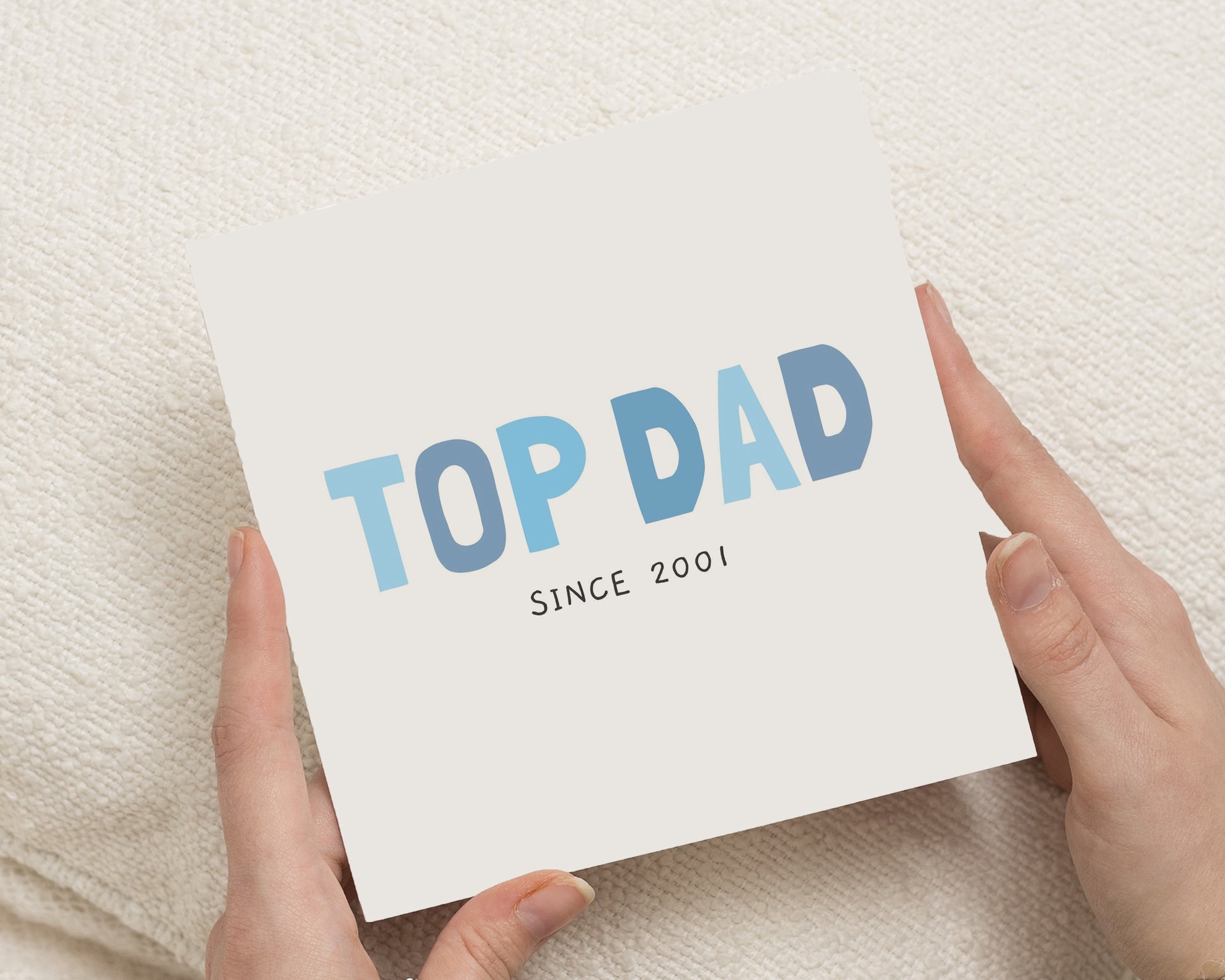 Father's Day Card for Dad, Fathers Day Card for Dad, Personalised Dad Card, Top Dad Card, Dad Birthday Card, Daddy Card, Papa Card