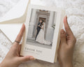 Personalised Wedding Thank You Cards, Photo Wedding Thank You Card, Simple Folded Thank You Cards, Thank You Card for Wedding