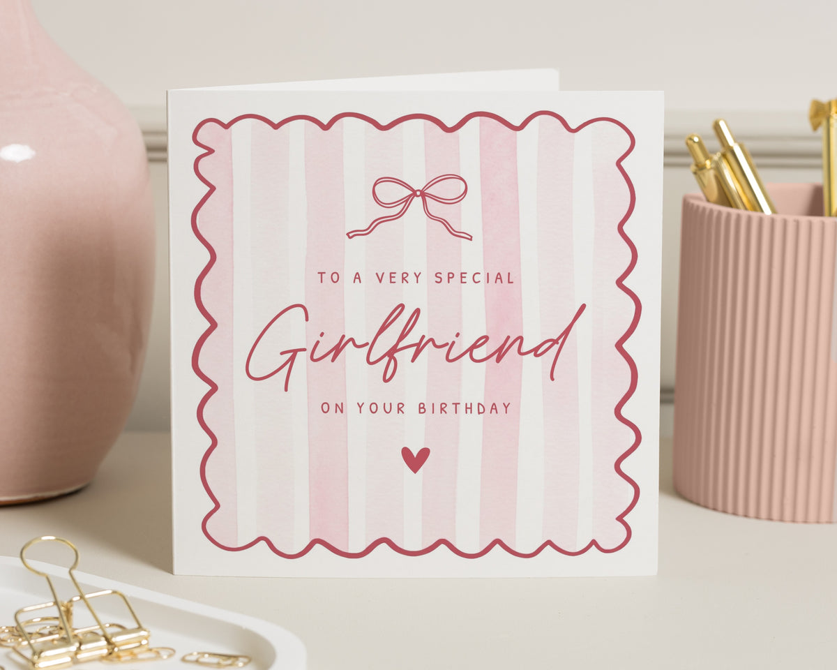 Birthday Card for Girlfriend, Girlfriend Birthday Card, Birthday Card for Her, Romantic Birthday Card, Cute Birthday Card for Partner