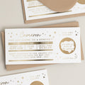 Personalised Gold Foil Scratch Gift Voucher, Gig Ticket Gold Foil Gift Voucher, Scratch Reveal Gift, Scratch To Reveal, Gig Ticket