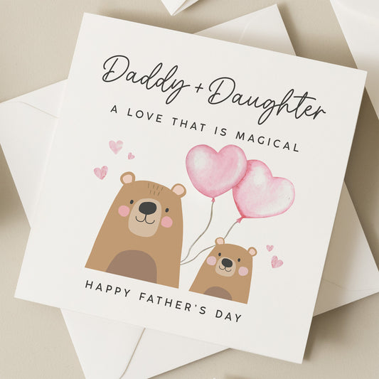 Fathers Day Card From Baby, Daddy And Daughter Father&#39;s Day Card, Fathers Day Gift From Daughter, Cute Daddy Gift, For Daddy, From Daughter