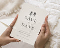 Personalised Save the Date Card, Wedding Save the Date Card, Simple Save the Dates, Minimal Wedding Save the Date, Wine Glass Card