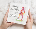 Birthday Card for Best Friend, Personalised Football Birthday Card, Birthday Card for Him, Birthday Card for Boy, Custom Name Card