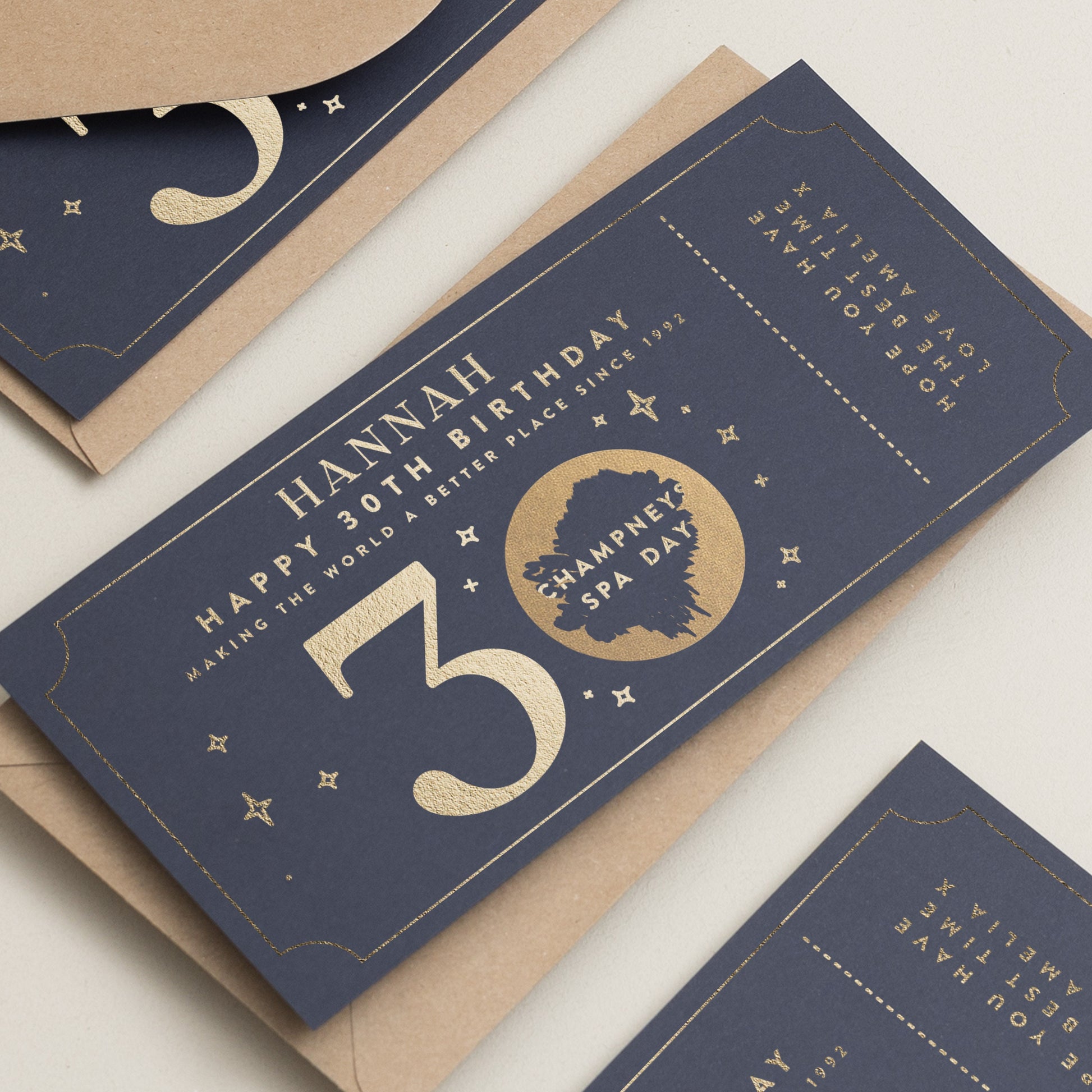 30th Birthday Gift Voucher, 30th Birthday Card, Gold Foil Scratch Card Gift Voucher, Scratch Card, Birthday Surprise Voucher, Gift Ticket