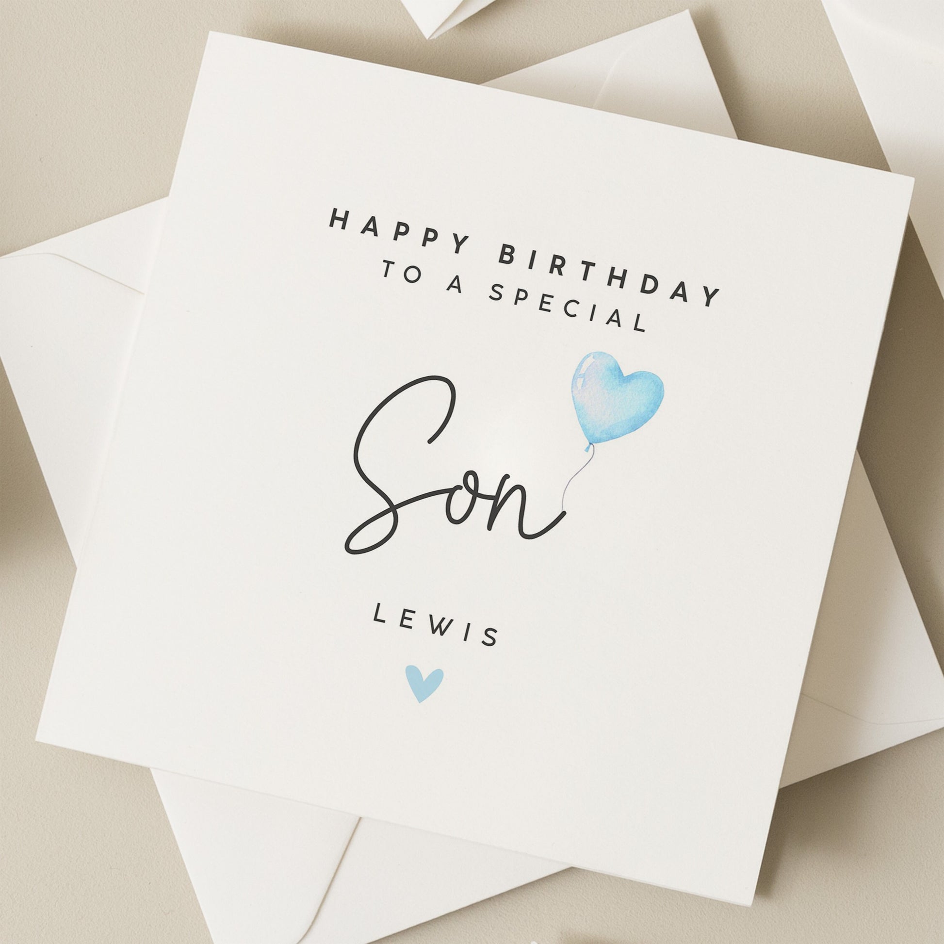 Personalised Birthday Card For Son, Birthday Card For Him, Son Birthday Card, Son Birthday Gift, Happy Birthday Son, The Best Son, To Son