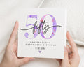 50th Birthday Card for Her, Personalised Birthday Card, Birthday Card for Women, 50th Birthday Card for Friend, Custom Age Card