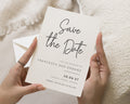 Personalised Save the Date Card, Simple Wedding Save the Date Card, Minimalist Custom Save the Date, Elegant Save the Date Cards