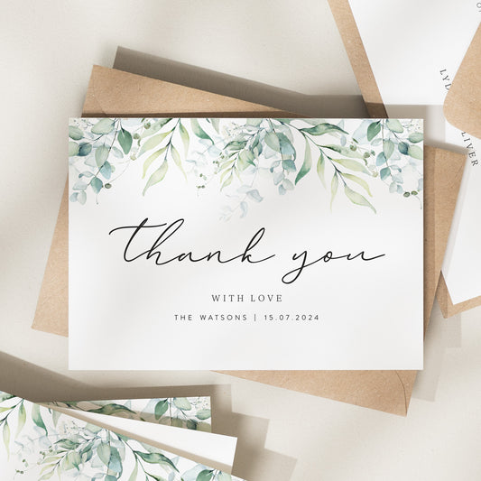 Wedding Thank You Postcards, Thank You Cards Wedding, Wedding Thank You, Thank You Wedding Card, Thank You Card, Simple Thank you Card