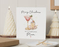 Merry Christmas Card for Mum, Christmas Card for Her, To A Fabulous Mum, Festive Cocktail Card, Personalised Christmas Card for Mum