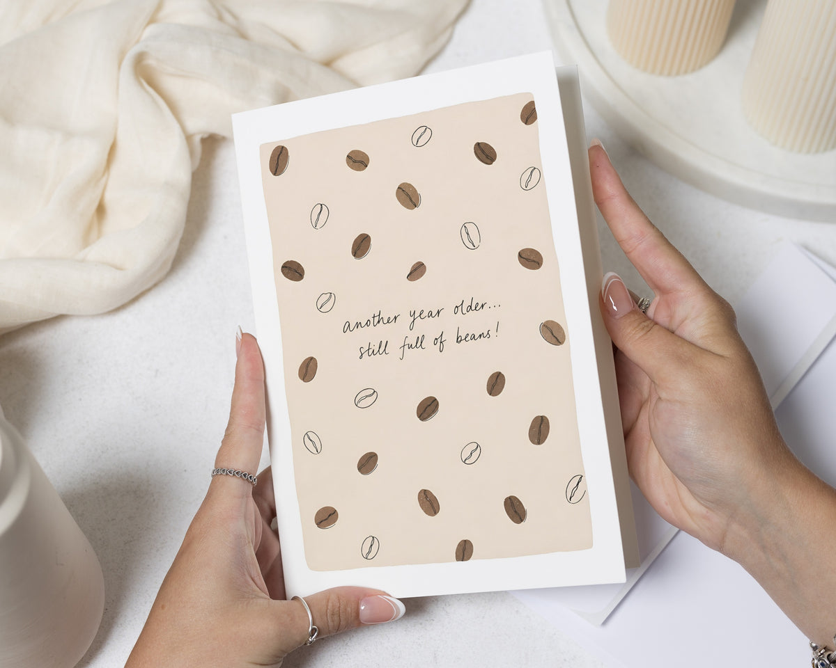 Funny Birthday Card, Coffee Birthday Card, Pun Birthday Card, Coffee Lover Birthday Card, Birthday Card for Friend, Birthday Card for Her