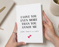 Anniversary Card, Funny Anniversary Card for Husband, Wife Card, Boyfriend Card, Girlfriend Card, Valentines Day Card, I Love You Card