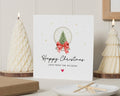 Personalised Christmas Card, Square Christmas Card, Custom Family Name, Happy Christmas Card, Personalised Card, Pack of Christmas Cards
