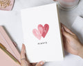 Personalised Anniversary Card, Valentines Day Card, Romantic Card for Husband Wife, Custom Initials Card, Wedding Card for Couple