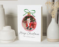 Personalised Photo Christmas Card, Pack of Christmas Cards, Pack of 10, 20, 50 or 100, Family Christmas Card, Bauble Photo Card