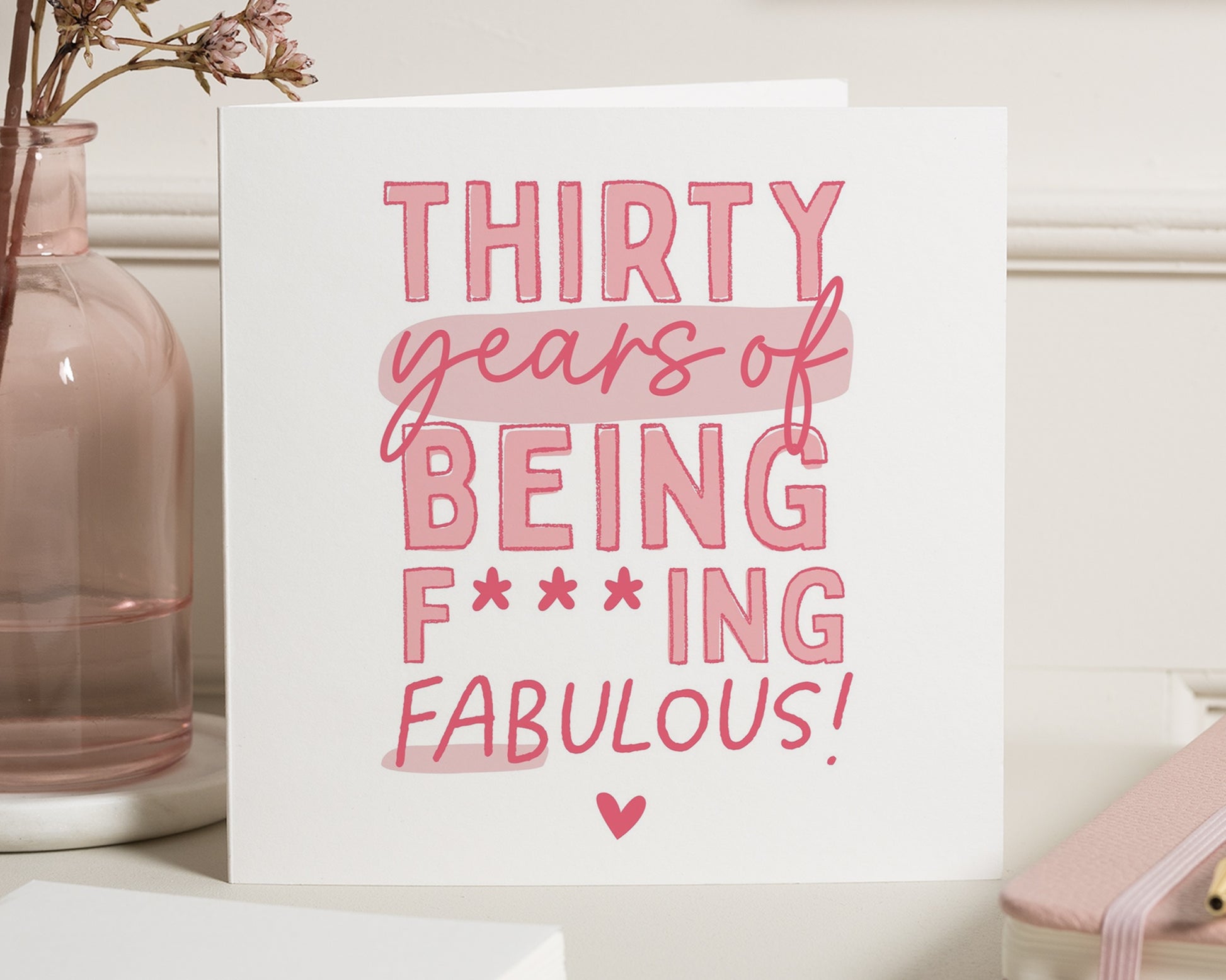 30th Birthday Card for Her, Funny Birthday Card, Thirty Birthday Card, Best Friend Birthday Card, Birthday Card for Women, Fabulous Card