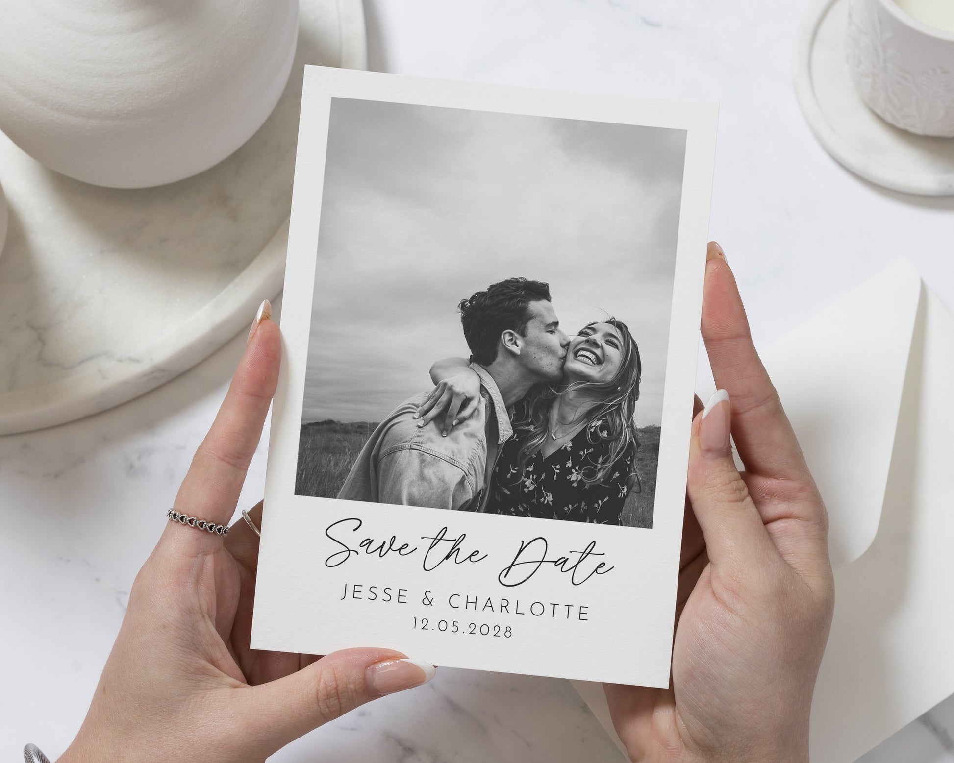 Personalised Save the Date Card, Photo Save the Date Card, Wedding Save the Date, Custom Save the Date, Simple Save the Date Card