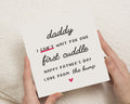Fathers Day Card from the Bump, Daddy to Be Card, First Fathers Day Card, Cute Fathers Day Card, Personalised Daddy Card
