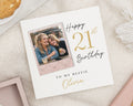 21st Birthday Card for Best Friend, Personalised 21st Birthday Card, Photo Birthday Card for Friend, Birthday Card for Her, Bestie Card