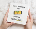 Birthday Card for Dad, Funny Birthday Card for Him, Dad Birthday Card, Birthday Card for Men, Level Pun Birthday Card, Cute Dad Card