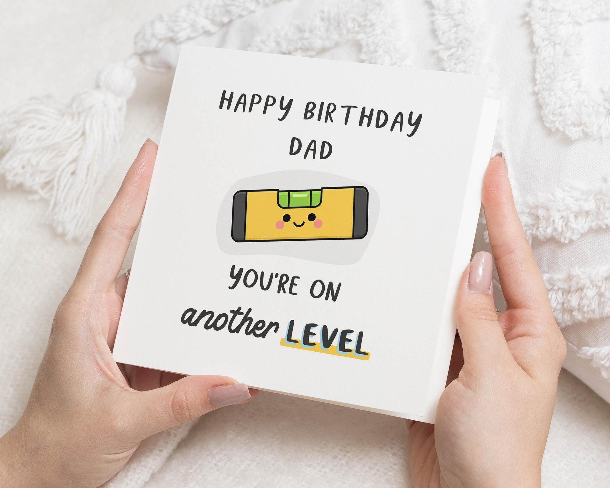 Birthday Card for Dad, Funny Birthday Card for Him, Dad Birthday Card, Birthday Card for Men, Level Pun Birthday Card, Cute Dad Card
