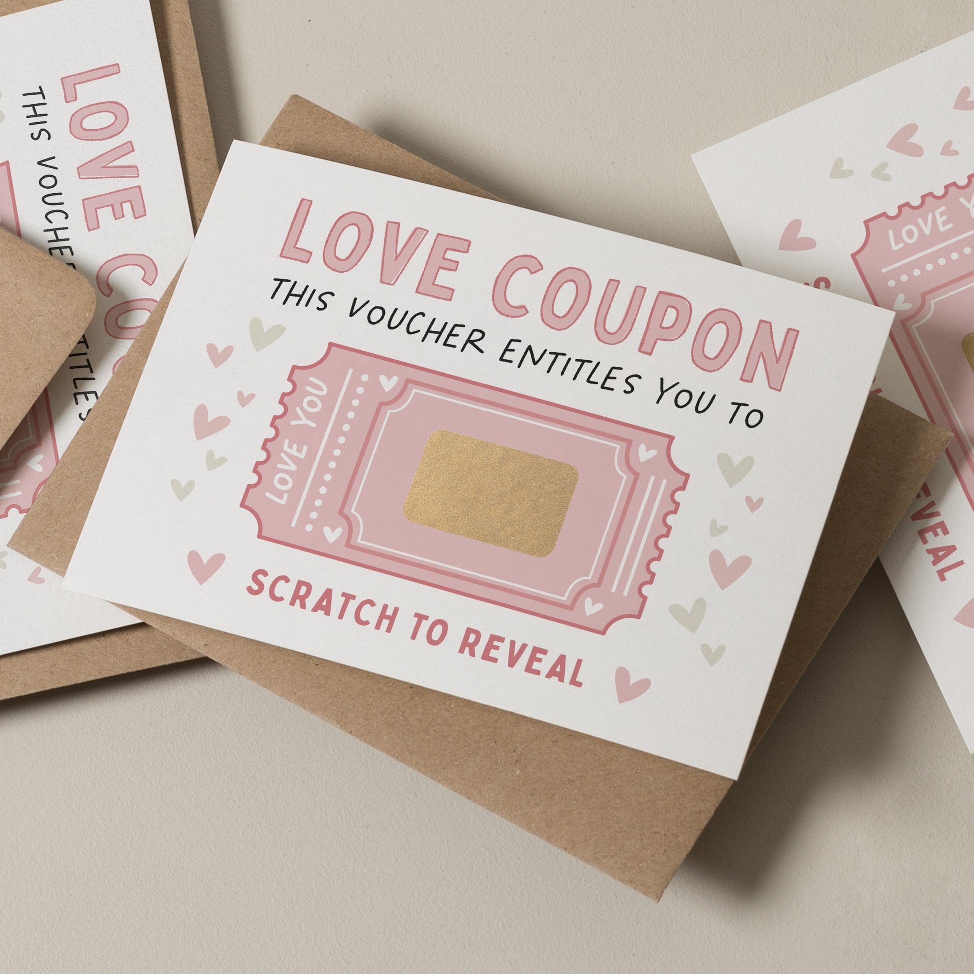 Personalised Couples Coupon Scratch Card,  Love Coupon For Boyfriend, Boyfriend Valentine&#39;s Day Gift, Scratch Card For Husband, Gift For Him