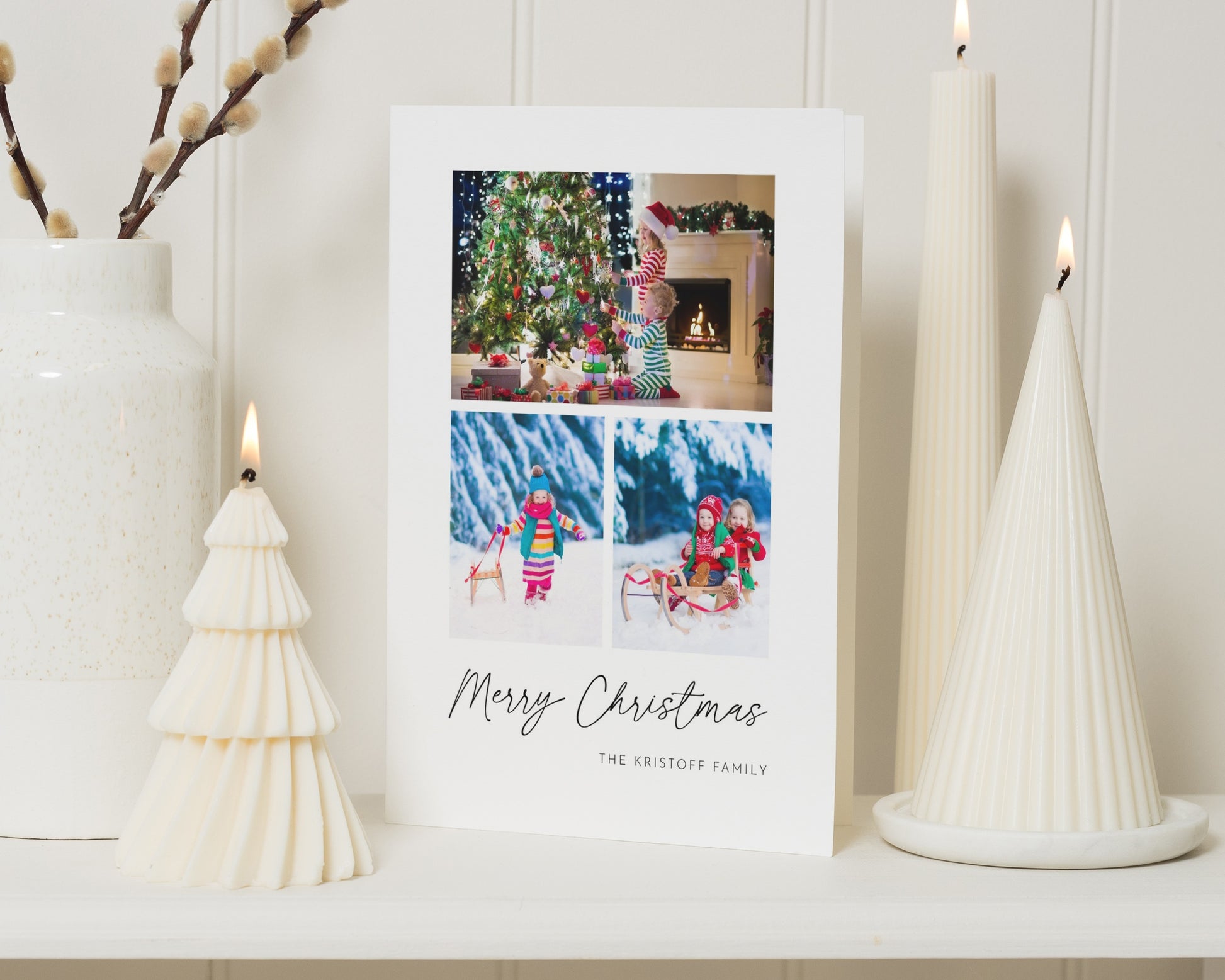 Personalised Photo Christmas Card, Pack of Christmas Cards, Pack of 10, 20, 50 or 100, Family Christmas Card, Custom Photo Card