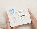 18th Birthday Card for Son, Son 18th Birthday Card, Personalised Birthday Card for Him, 18th Birthday Cards, Blue Balloon Card