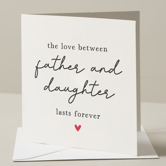 Cute Fathers Day Card From Daughter, Fathers Day Gift For Dad, Daughter Fathers Day Card, For Dad, From Your Daughter  Fathers Day Card