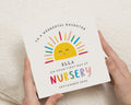 Personalised First Day at Nursery Card, Nursery Card for Daughter, 1st Day Nursery Card, Good Luck Card for Girl, School Card