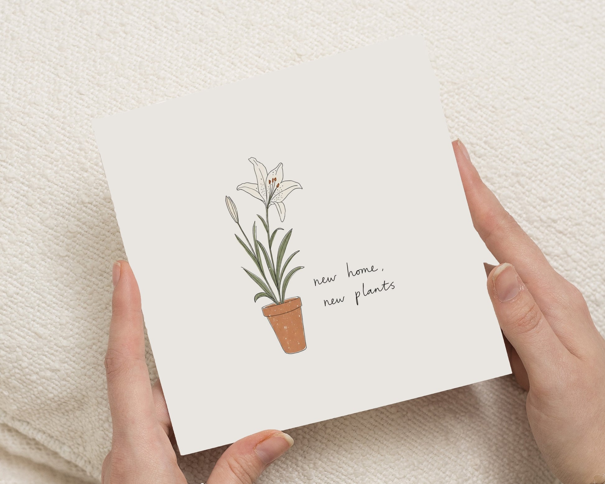 New Home Card, Housewarming Card, New House Card, Moving House Card, First Home Card, Plant Lover Card, Congratulations Card
