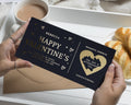 Personalised Spa Day Gift Voucher, Afternoon Tea Gift, Valentines Day Gift for Her, Romantic Gift Voucher, Gold Foil Gift