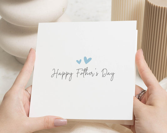 Fathers Day Card, Happy Fathers Day Card, Fathers Day Card from Daughter, Fathers Day Card from Son, Simple Fathers Day Card