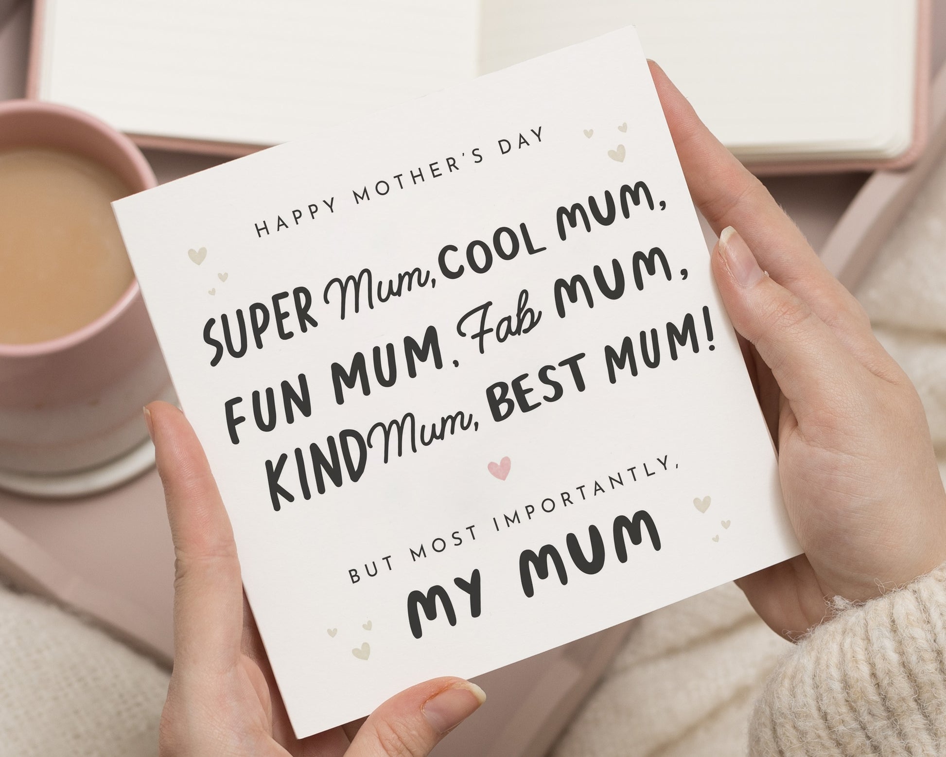 Mother's Day Card for Mum, Funny Mum Card, Best Mum Card, Super Mum Card, Personalised Mother's Day Card, Cute Card for Her
