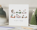Christmas Card, Funny Christmas Card, Cute Christmas Cards, Goose Christmas Card, Geese Card, Twelve Days of Christmas Card
