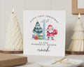 First Christmas Card for Nephew, 1st Christmas Card, Personalised Christmas Card, Christmas Card for Boy, Santa Christmas Card