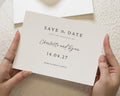 Personalised Save the Date Card, Wedding Save the Date Cards, Simple Save the Date Card, Minimal Save the Dates, Elegant Wedding Card