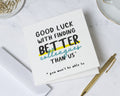 Good Luck Card for Colleague, Leaving Card for Work, Funny Good Luck Card, Colleague Leaving Card, Good Luck Card for Her or Him