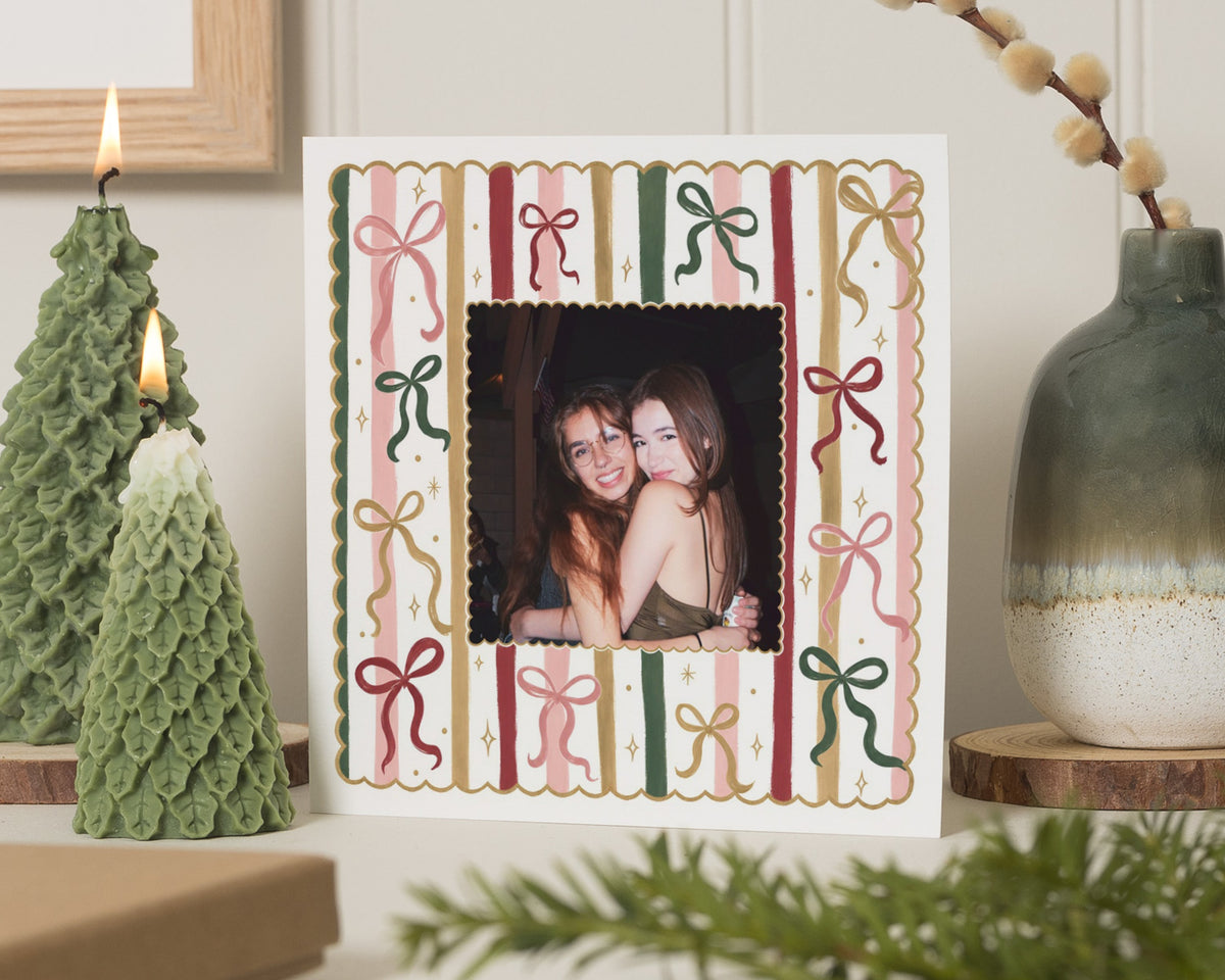 Photo Christmas Card, Personalised Christmas Card, Christmas Card for Friend, Family Christmas Card, Custom Photo Xmas Card