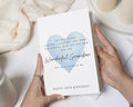 18th Birthday Card for Grandson, Grandson 18th Birthday Card, Birthday Card for Grandson, 18th Birthday Card for Him, Blue Heart Card