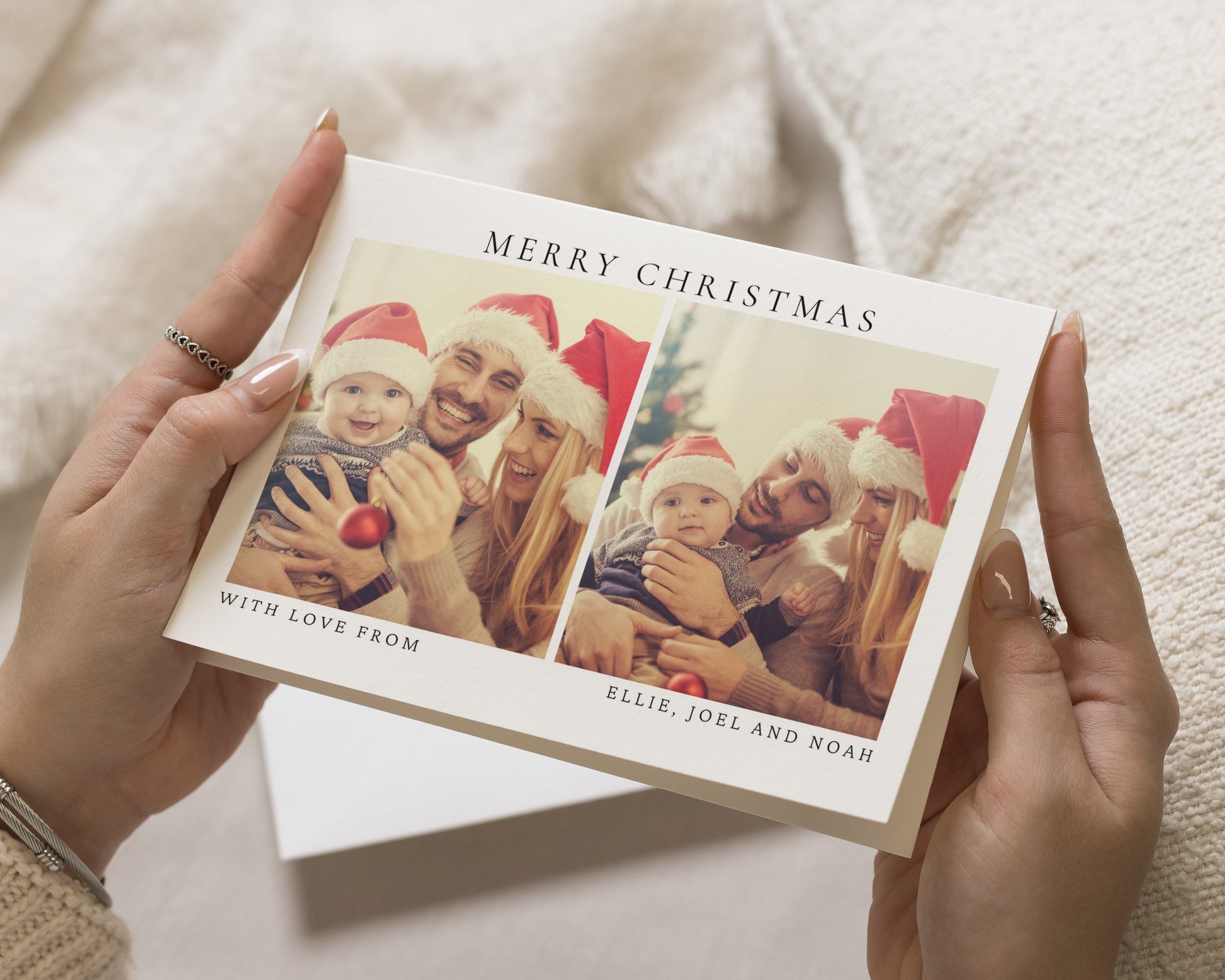 Personalised Photo Christmas Card, Pack of Christmas Cards, Family Christmas Card, Pack of 10, 20, 50 or 100