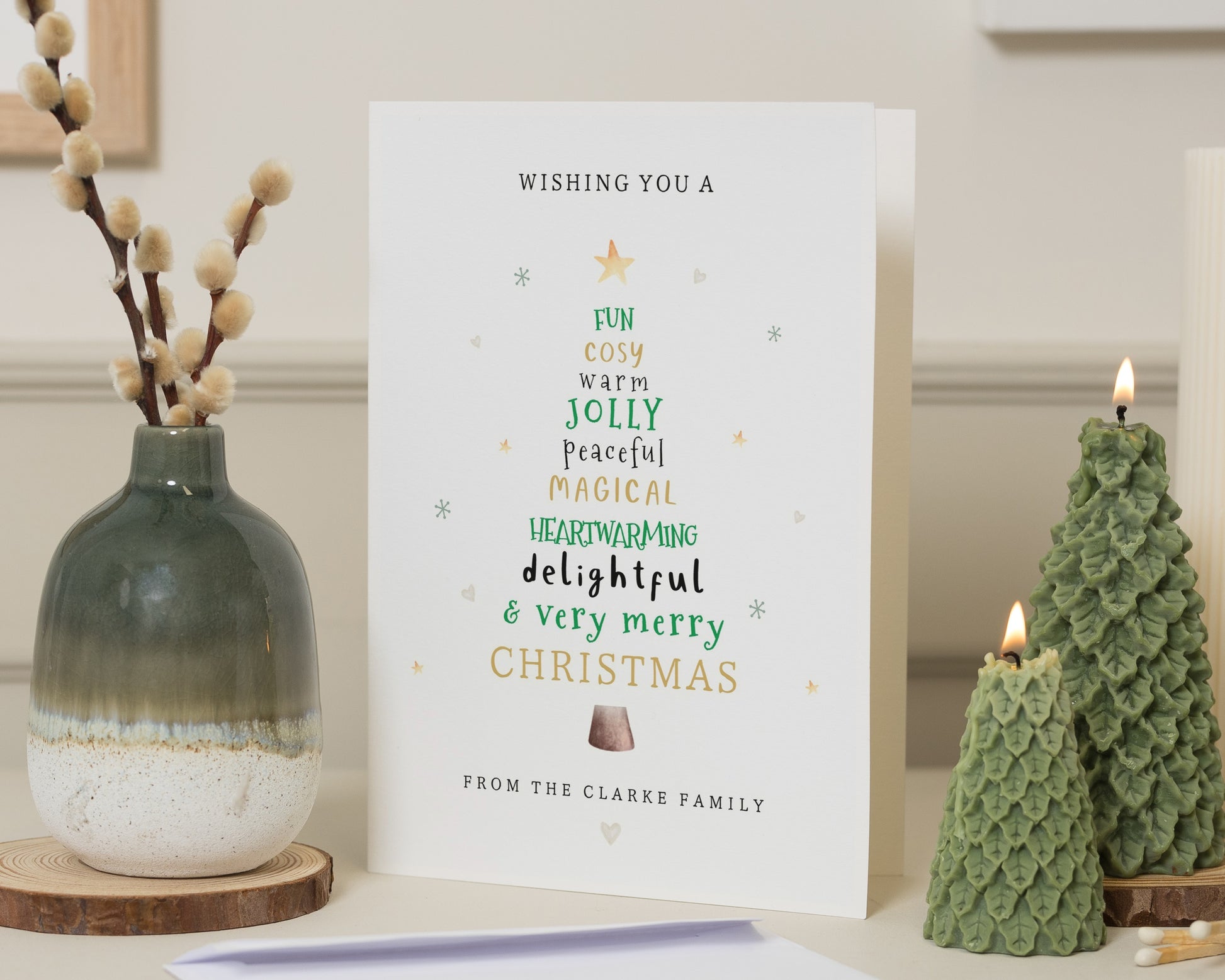 Personalised Christmas Card, Family Christmas Card, Custom Christmas Card, Heartwarming Christmas Card, Pack of Christmas Cards