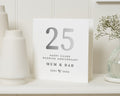 25th Wedding Anniversary Card, Silver Anniversary Card, Mum and Dad Anniversary Card, Personalised 25th Anniversary Card
