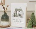 First Christmas Card, 1st Christmas Card, New Home Christmas Card, Christmas Card for Couple, New Home Card, Cute Cottage Xmas Card