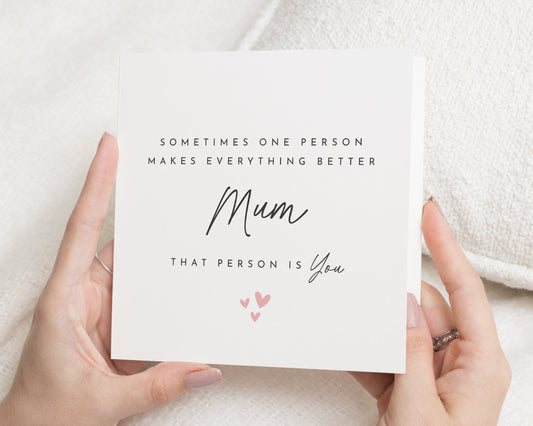 Birthday Card for Mum, Mum Birthday Card, Mothers Day Card for Mum, Mum Card, Thinking of You Card for Mum, Love You Mum Card