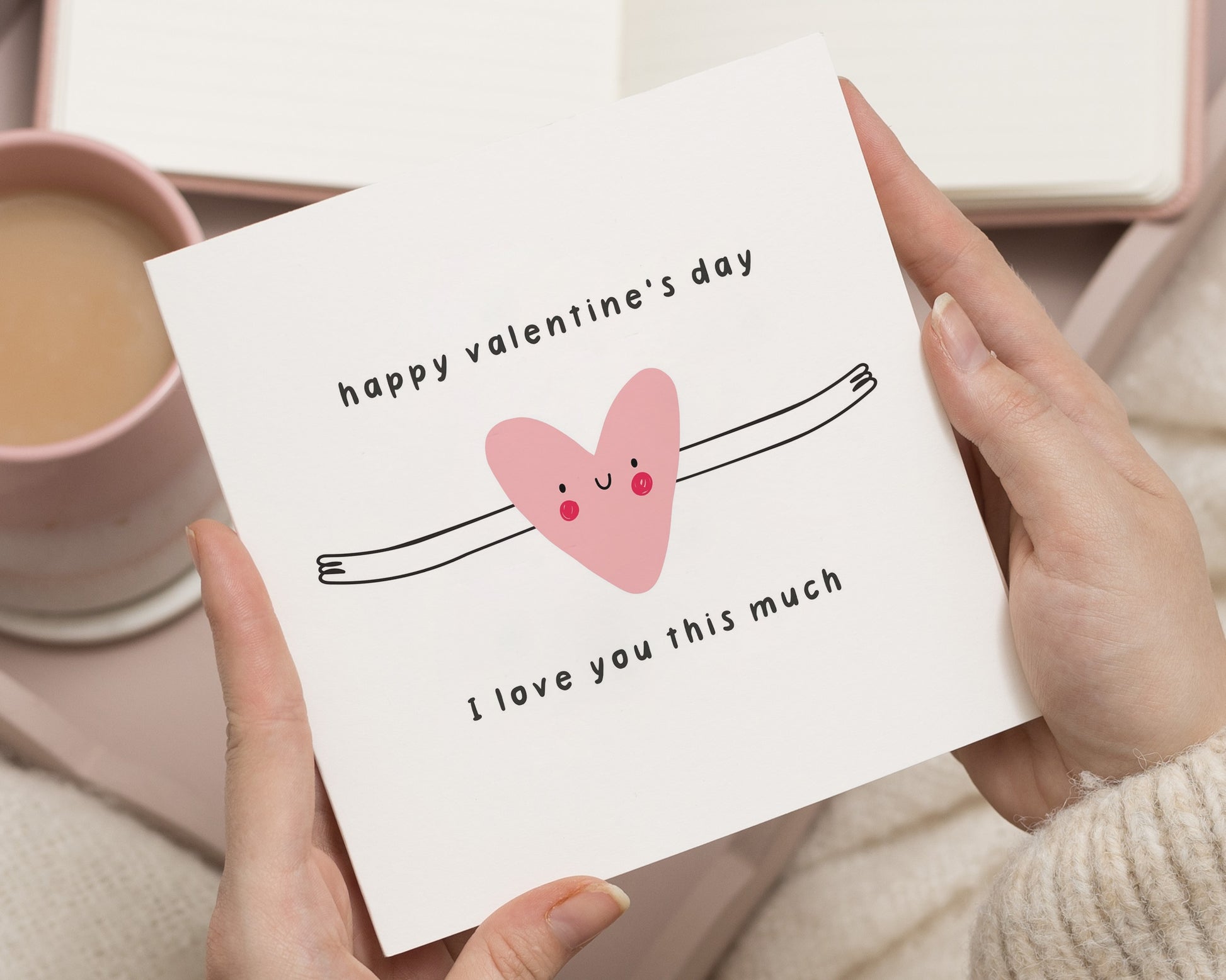 Valentines Day Card, I Love You Card, Cute Valentines Card, Romantic Card for Him or Her, Happy Valentines Day Card, Heart Card