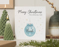 Christmas Card for Son, Personalised Son Christmas Card, Merry Christmas Card for Boy, Special Son Christmas Card, Bauble Card