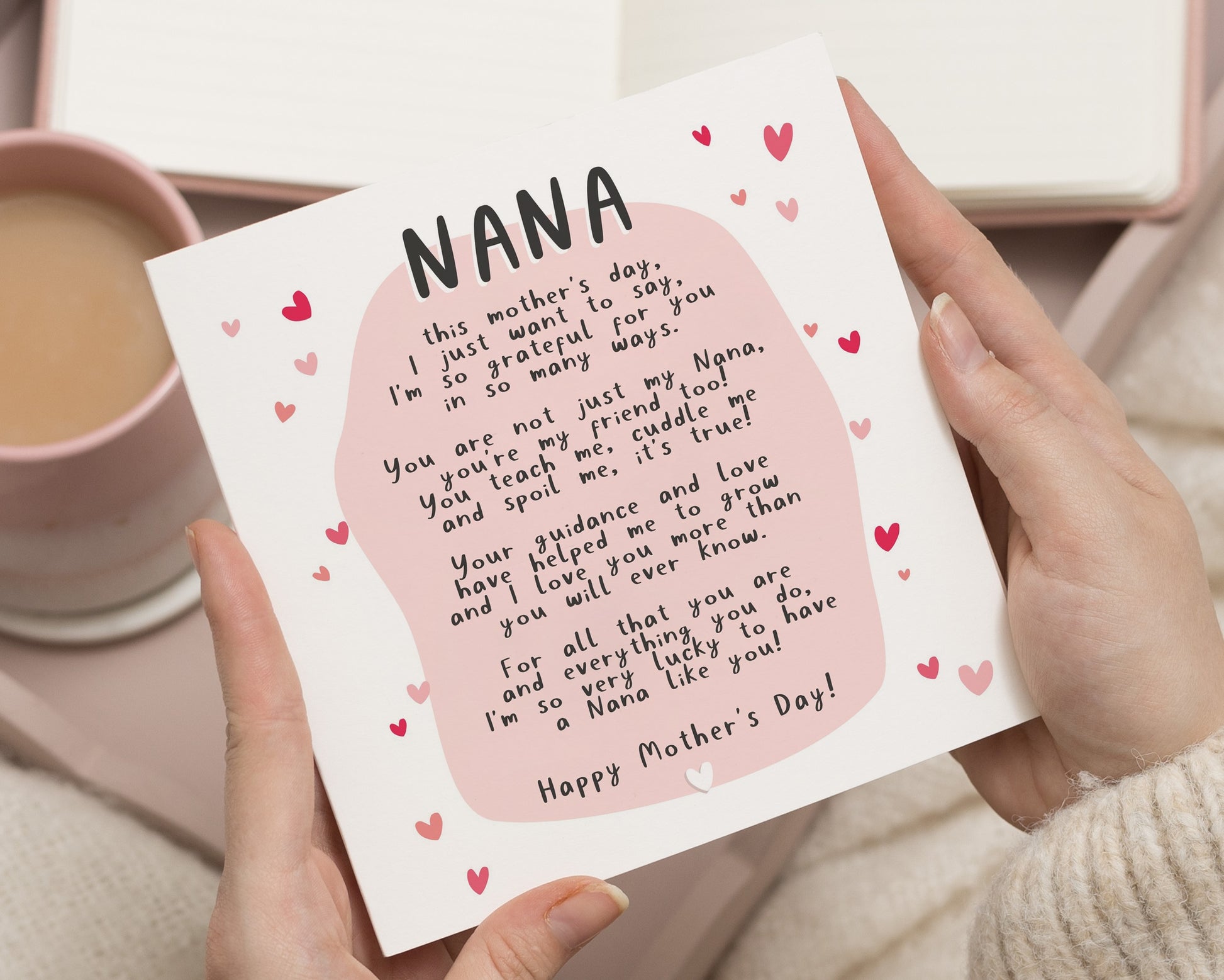 Mothers Day Card for Nana, Nana Mothers Day Card, Poem Card for Nana, Mothers Day Card for Grandma, Cute Mothers Day Card, Personalised Card